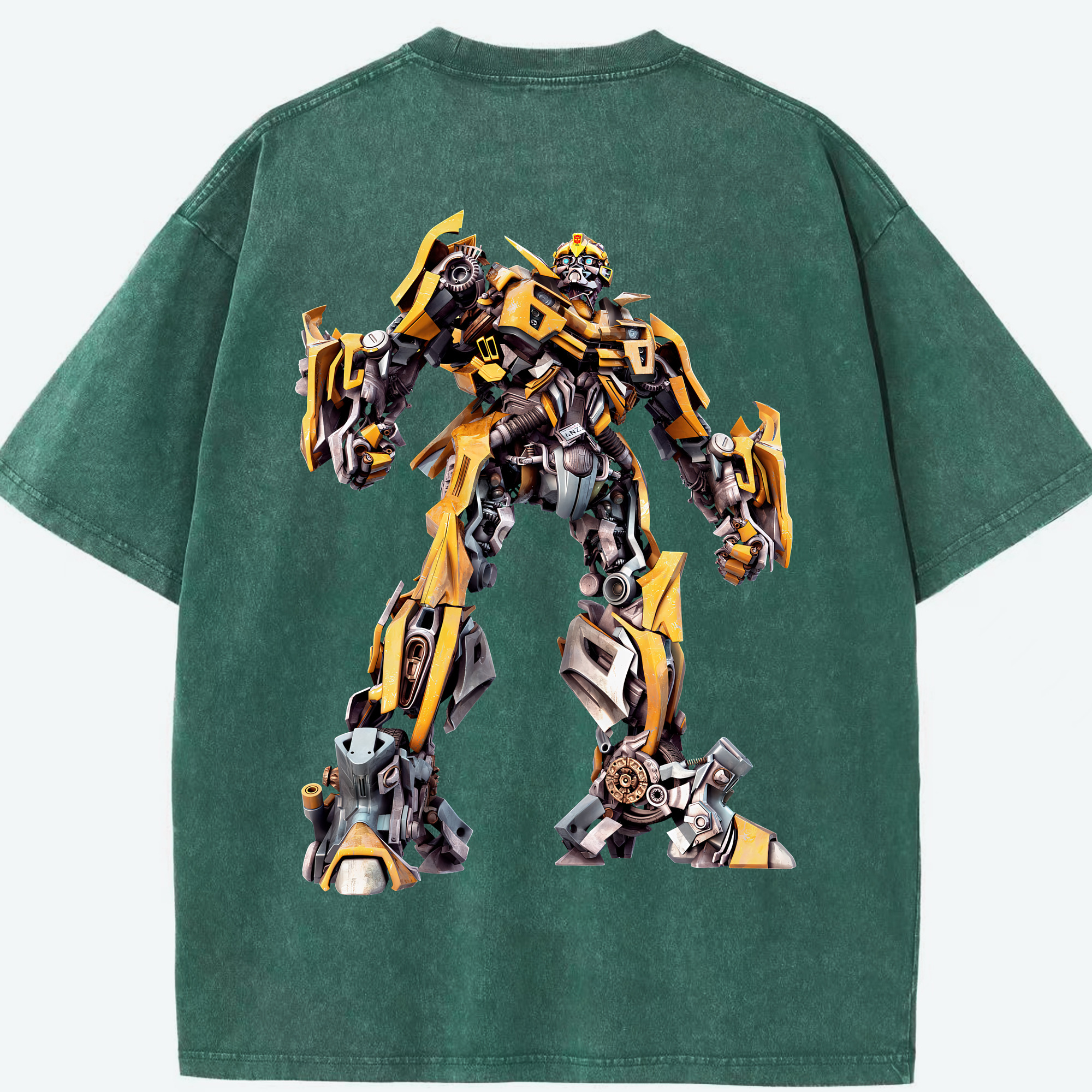 （画像用） Transformers トランスフォーマー 綿100% ヴィンテージ風 半袖Tシャツ（背面プリント）